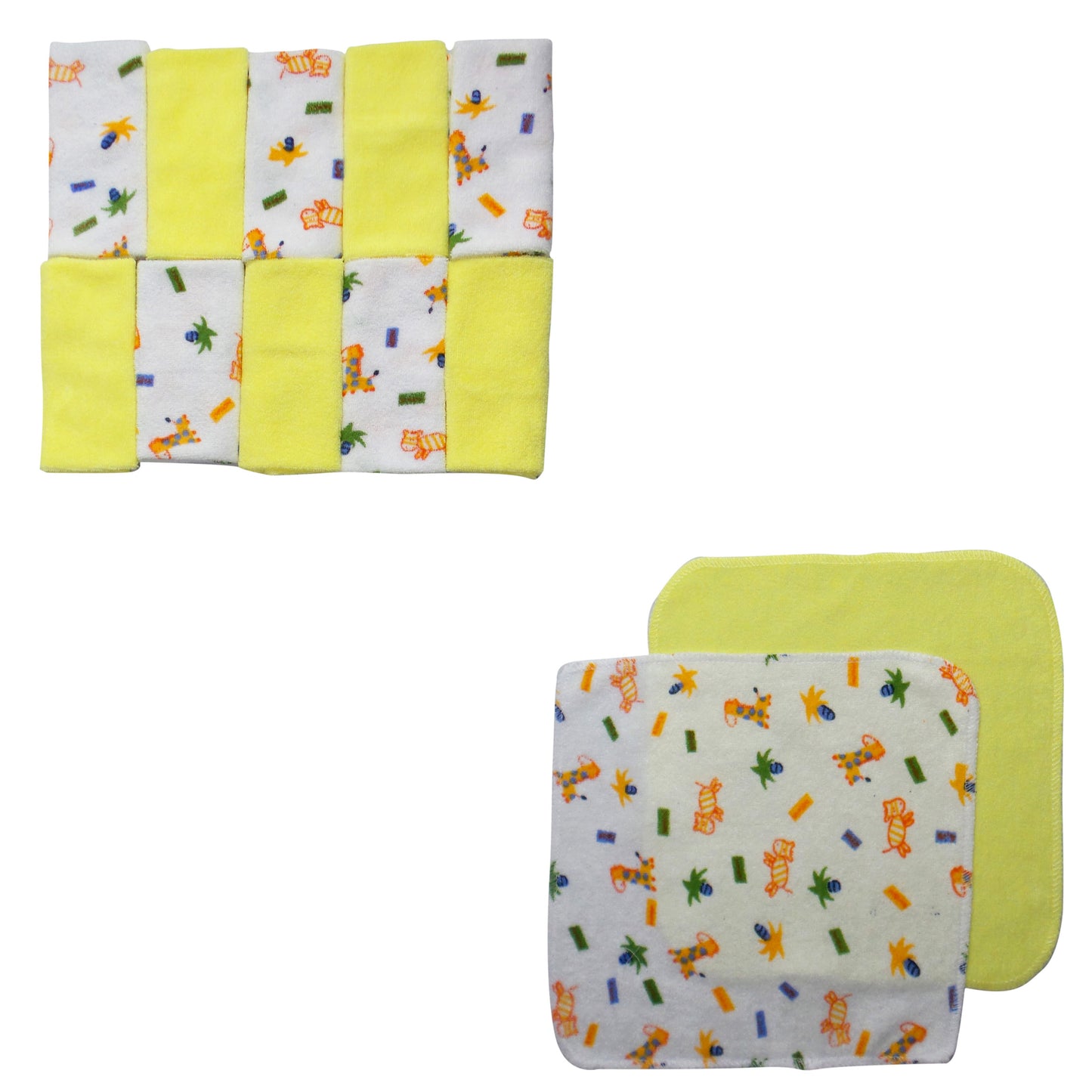 Twelve Piece Wash Cloth Set