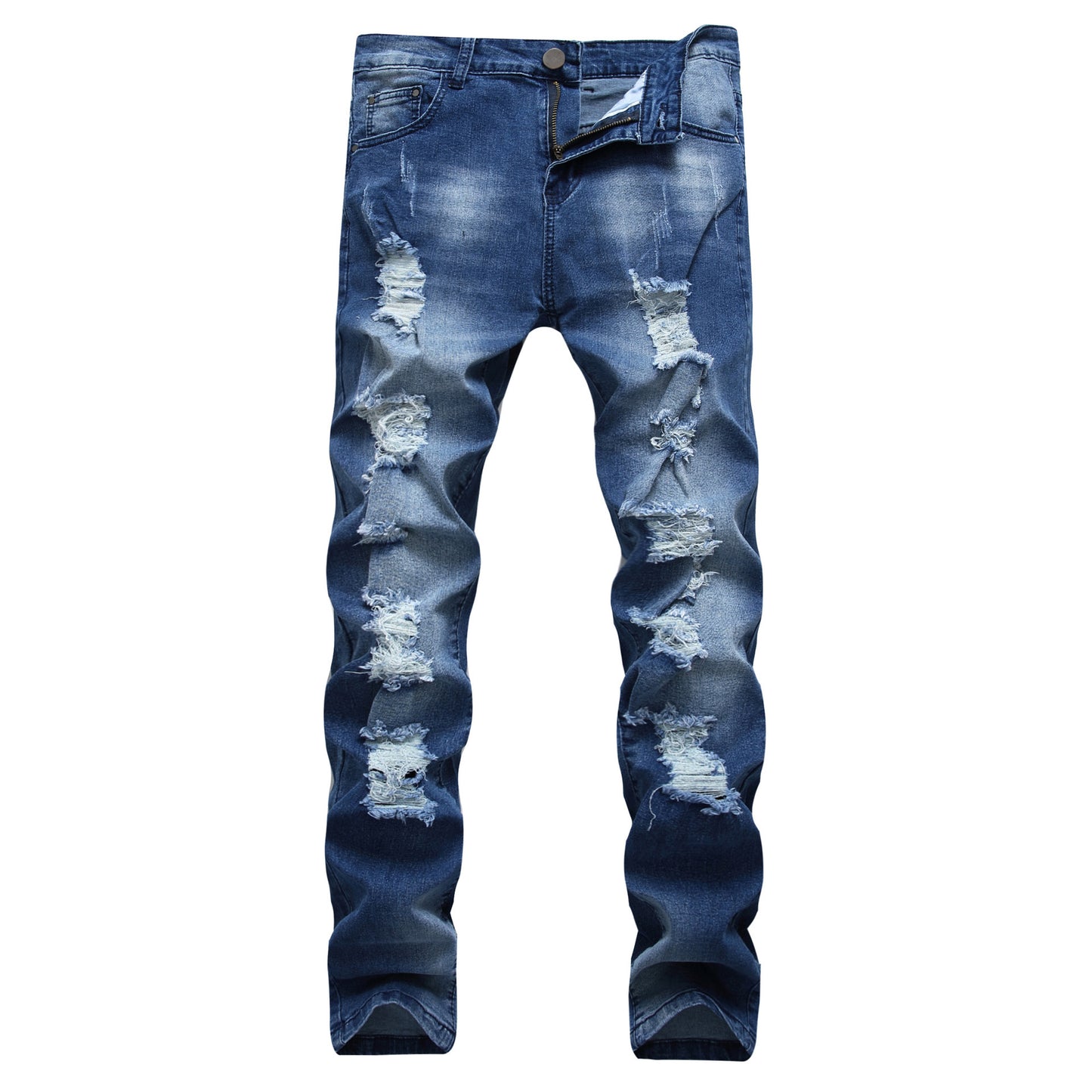 Multi Hole Men Jeans