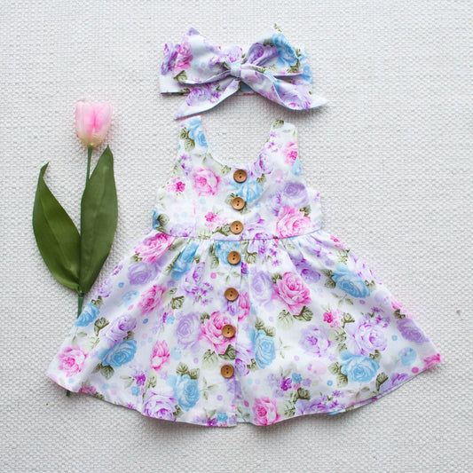 Floral Dress with headband