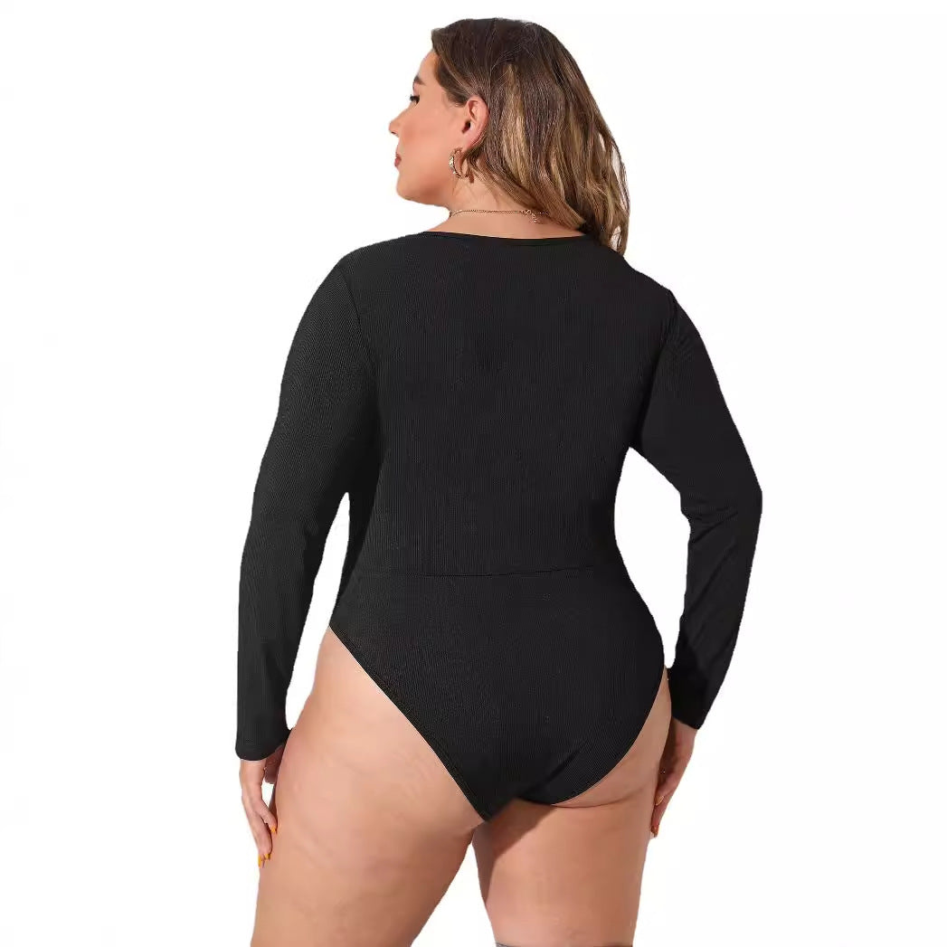 Black Long Sleeve Bodysuit