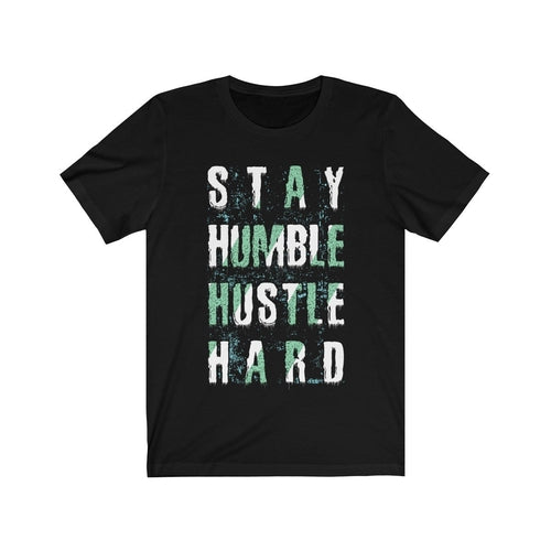 Stay Humble Hustle Hard Lettering Tee