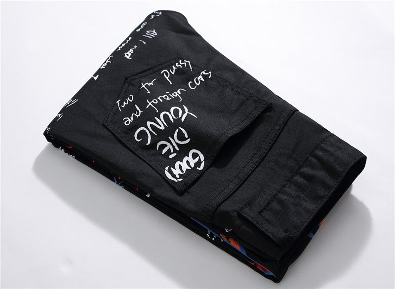 Graffiti Straight Men's Jeans