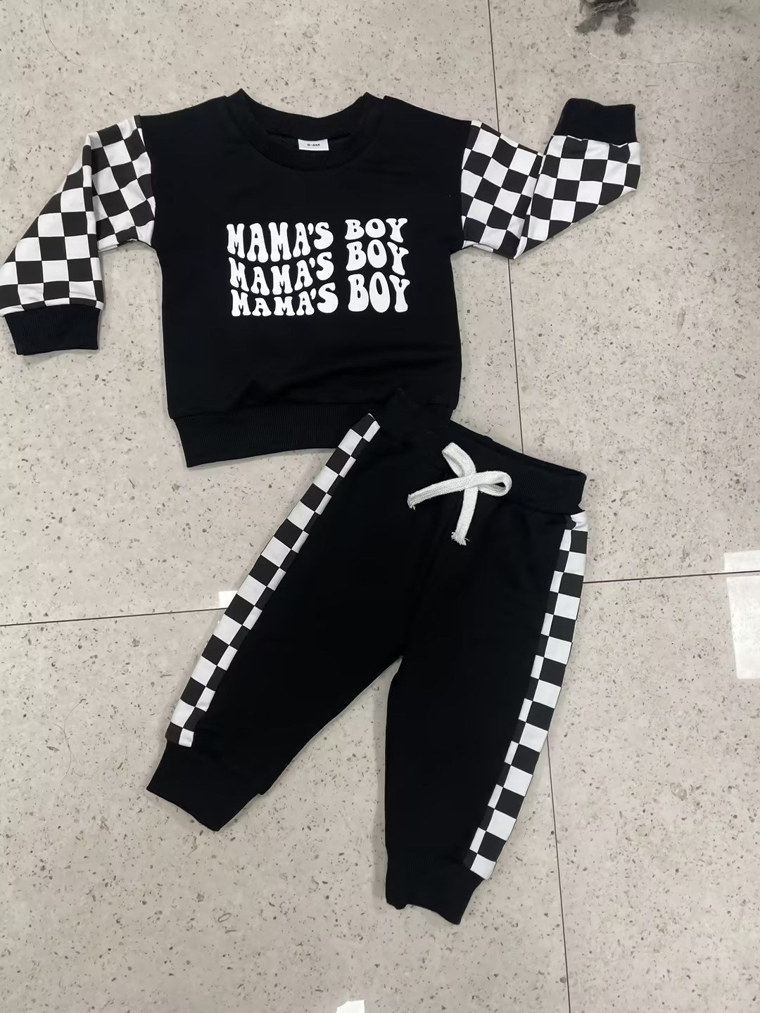 Mama's Boy Checkered Set