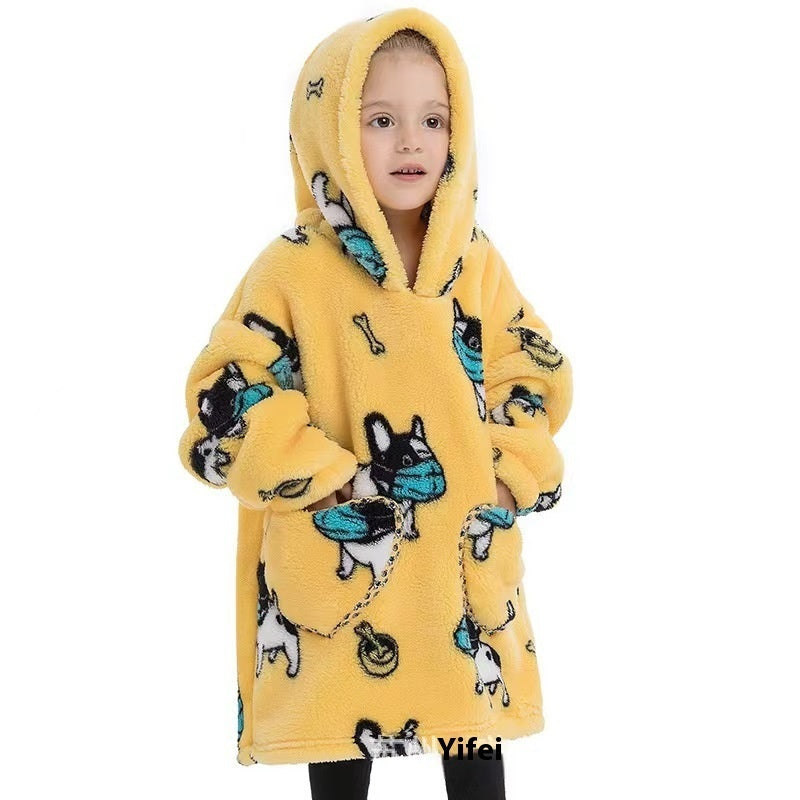 Oversized Plush Children Hoodie