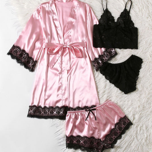 Silk Robe Sleep Set