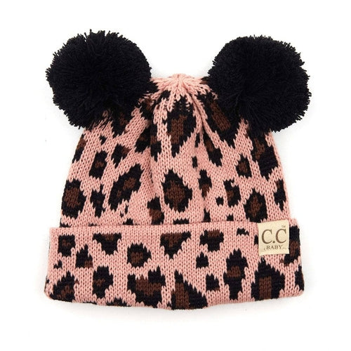 CC Brand Baby Animal Print Newborn - 12 Months Leopard Beanie