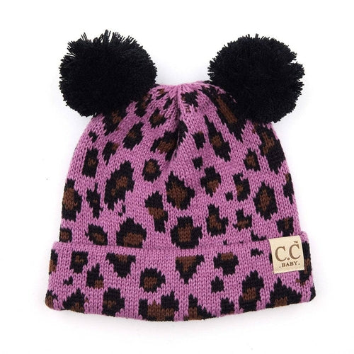 CC Brand Baby Animal Print Newborn - 12 Months Leopard Beanie