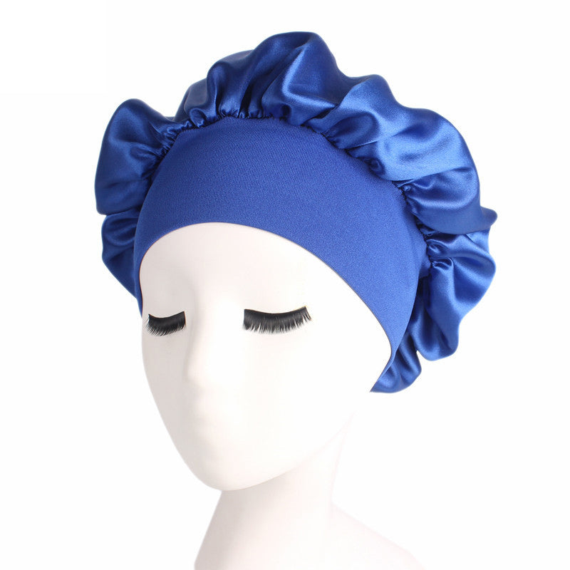 1pc Adjust Solid Satin Bonnet Hair Styling Cap