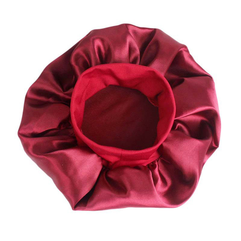 1pc Adjust Solid Satin Bonnet Hair Styling Cap