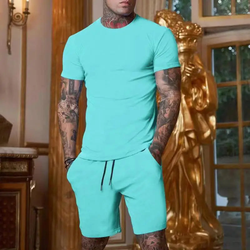 Solid Color Tee and Short Set