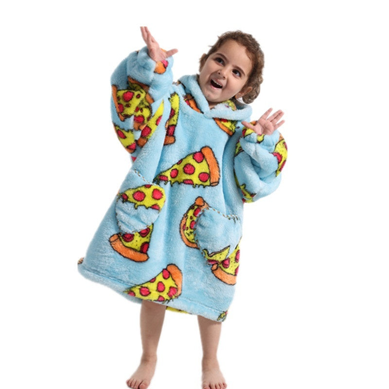 Oversized Plush Children Hoodie