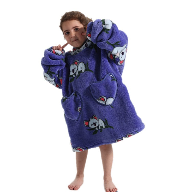 Oversized Plush Children Hoodie