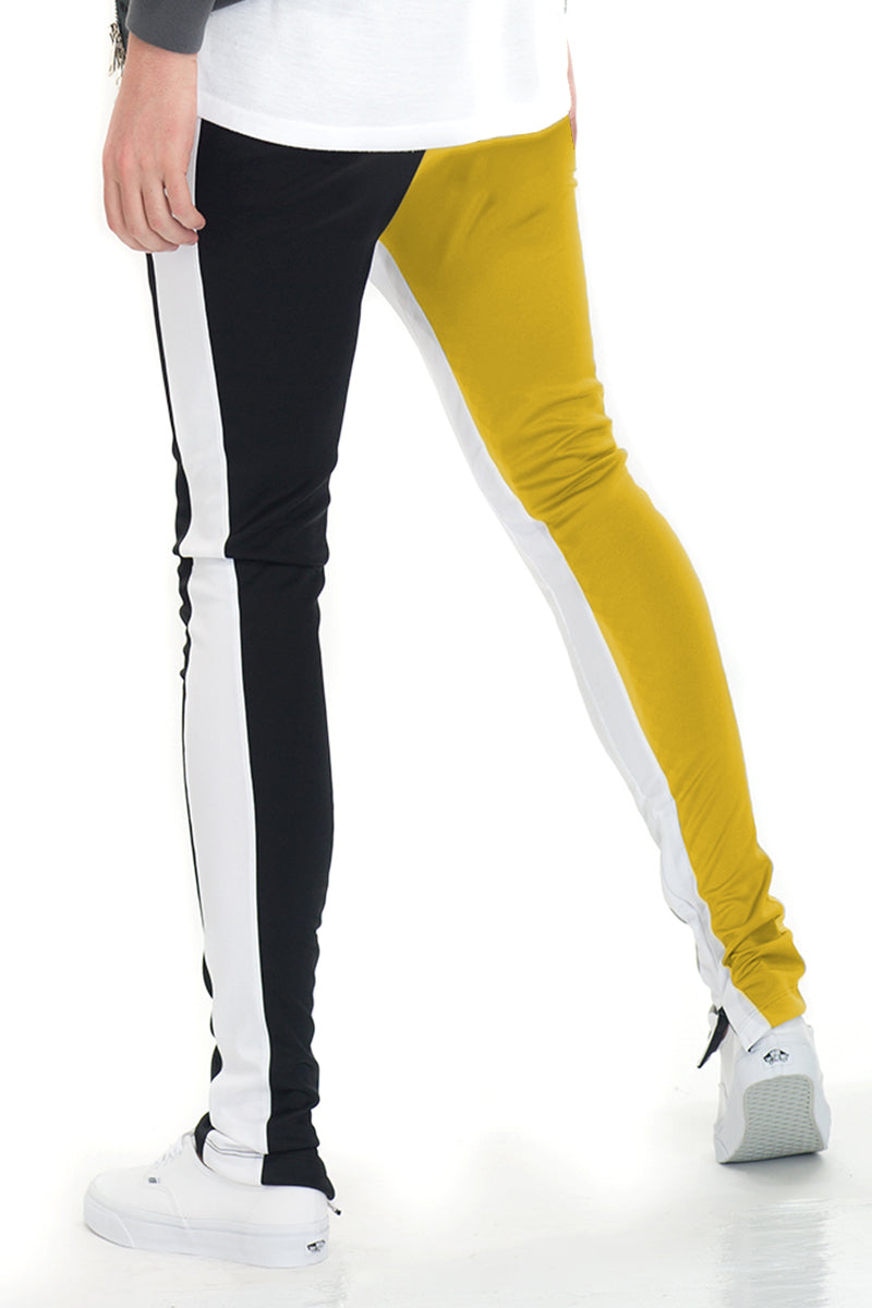 SLICE TRACK PANTS- BK/YELLOW