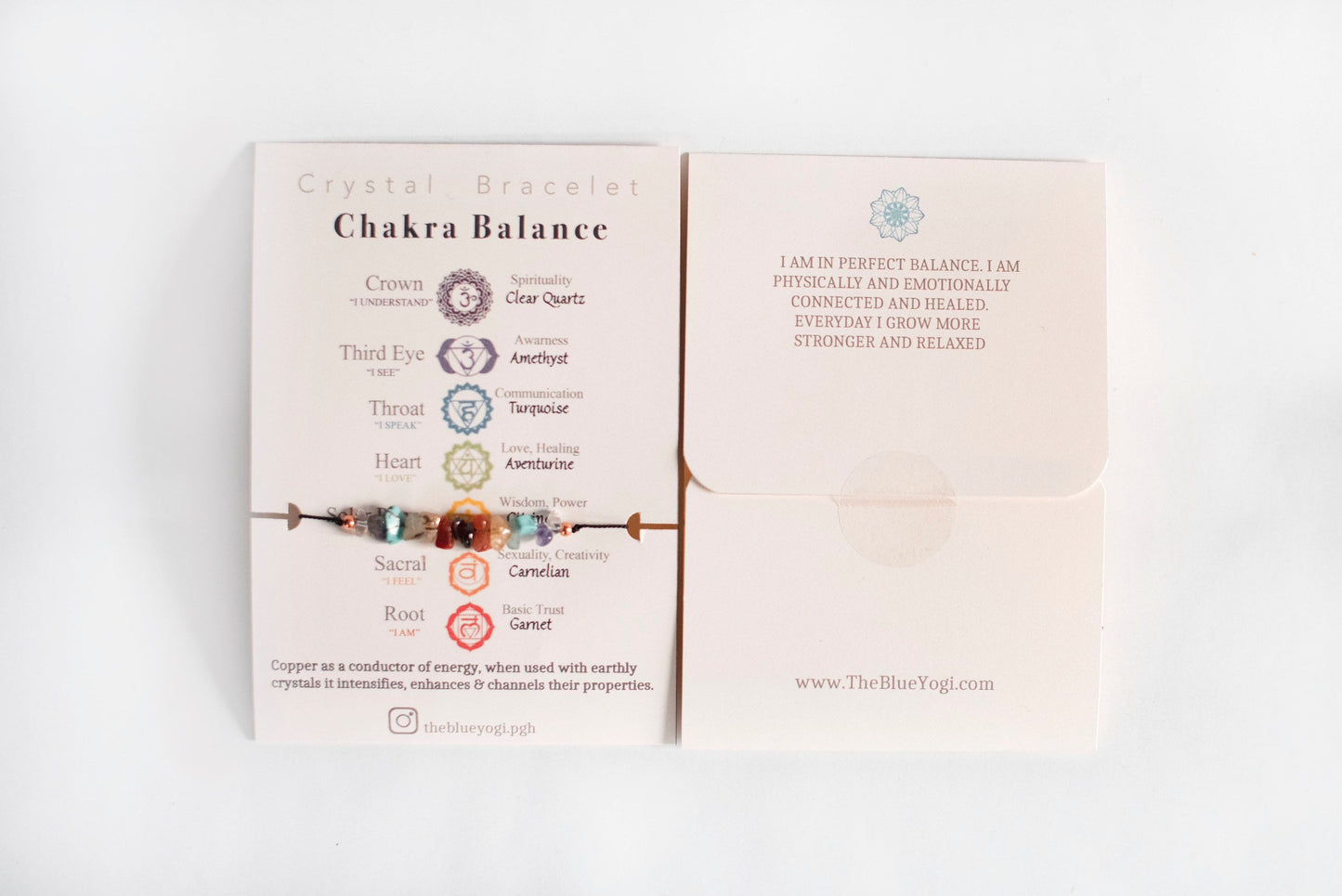 Chakra Balance crystal bracelet/anklet Eco friendly and Sustainable